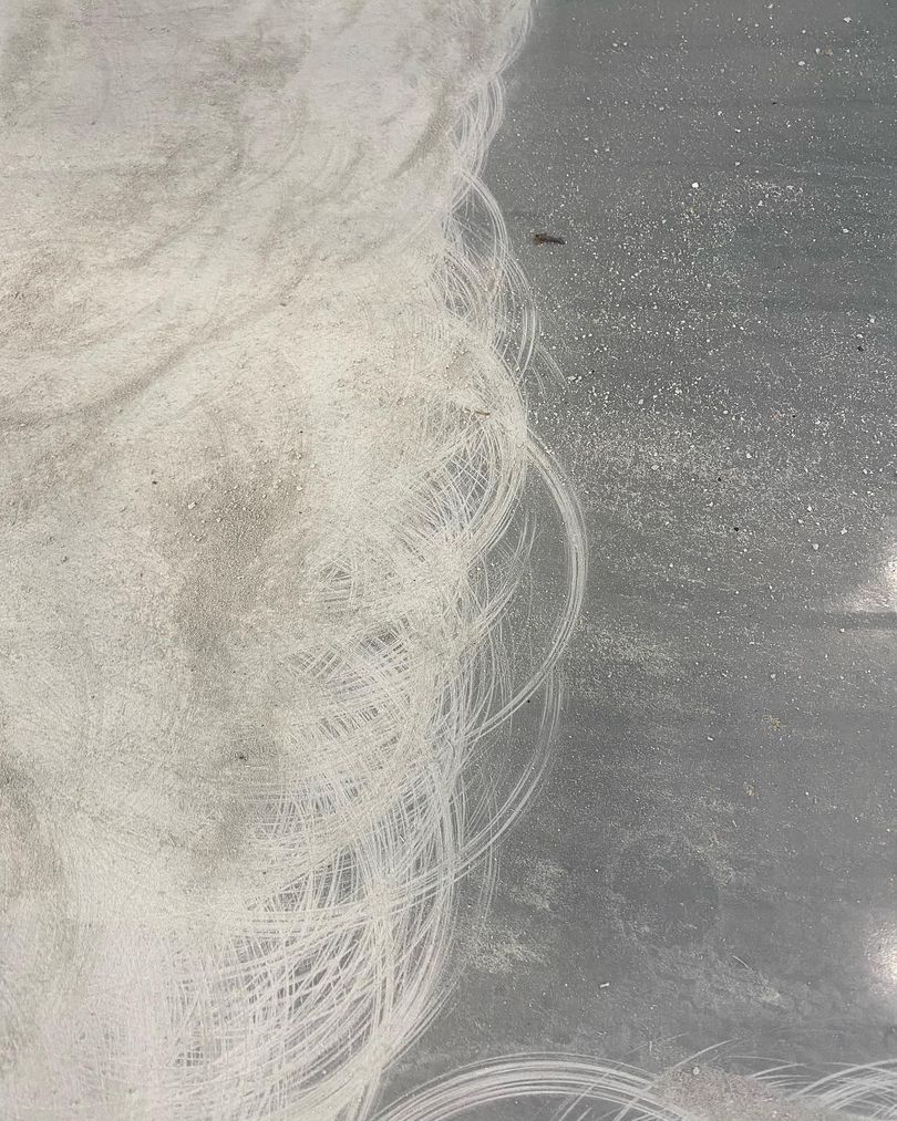 Vergleich zwischen geschliffenen Boden und vorher